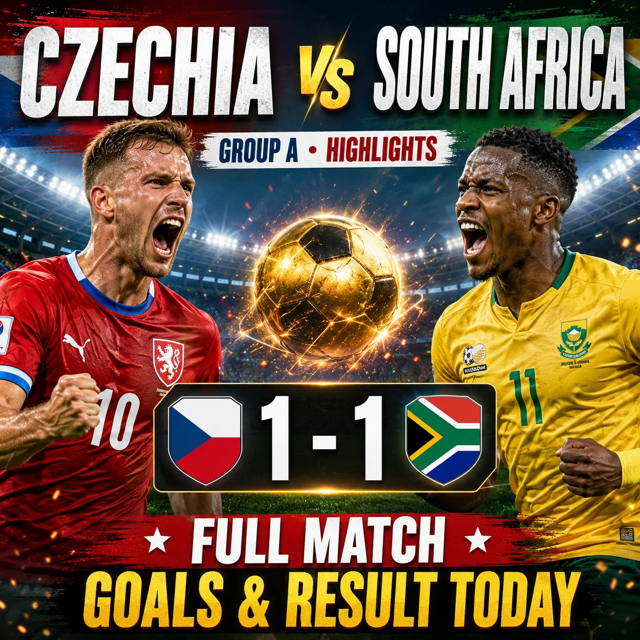 Czechia vs South Africa Highlights (Group A) — FIFA World Cup 2026 | Full Match Goals & Result Today