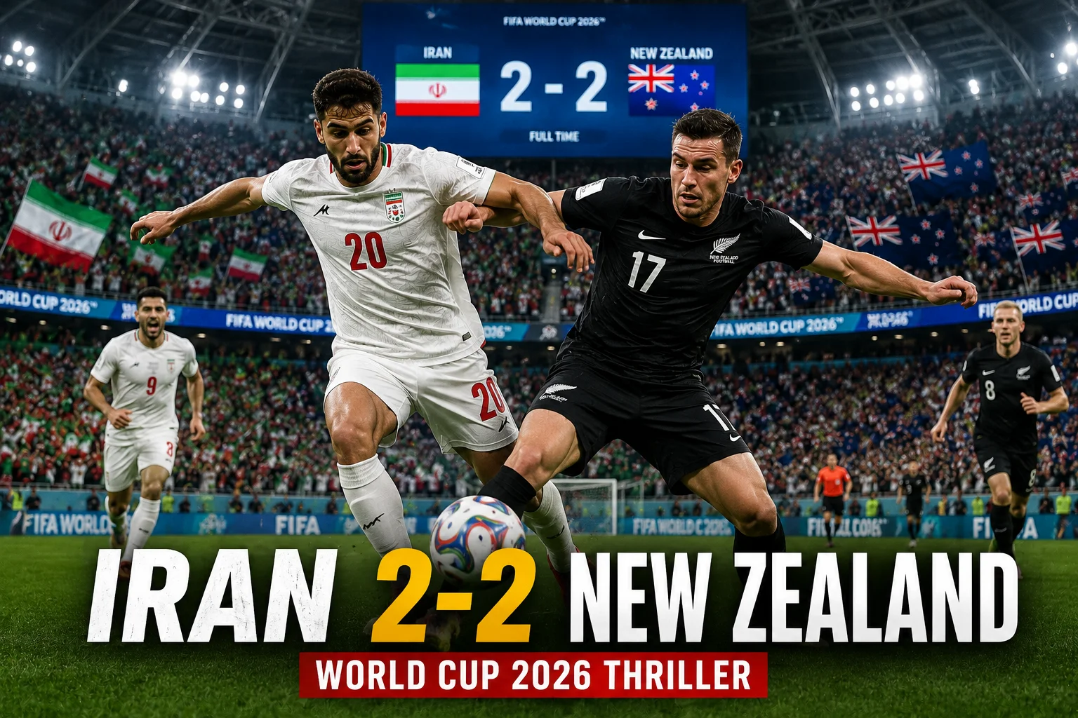 Iran 2-2 New Zealand The Most Politically Charged Match in World Cup History Ends in a Dramatic Thriller